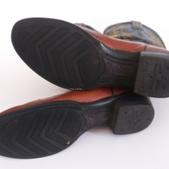 Ariat cat's paw ats equipped leather cowboy boots - Picture 7 of 8